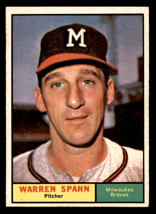 1961 Topps Baseball #200 Warren Spahn Braves VG-EX 540345