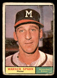 1961 Topps Baseball #200 Warren Spahn Braves FR-GD 540347
