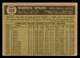 1961 Topps Baseball #200 Warren Spahn Braves VG 540348