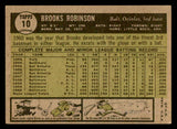 1961 Topps Baseball #010 Brooks Robinson Orioles VG-EX 540353