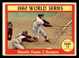 1961 Topps Baseball #307 World Series Game 2 Mickey Mantle GD-VG 540355