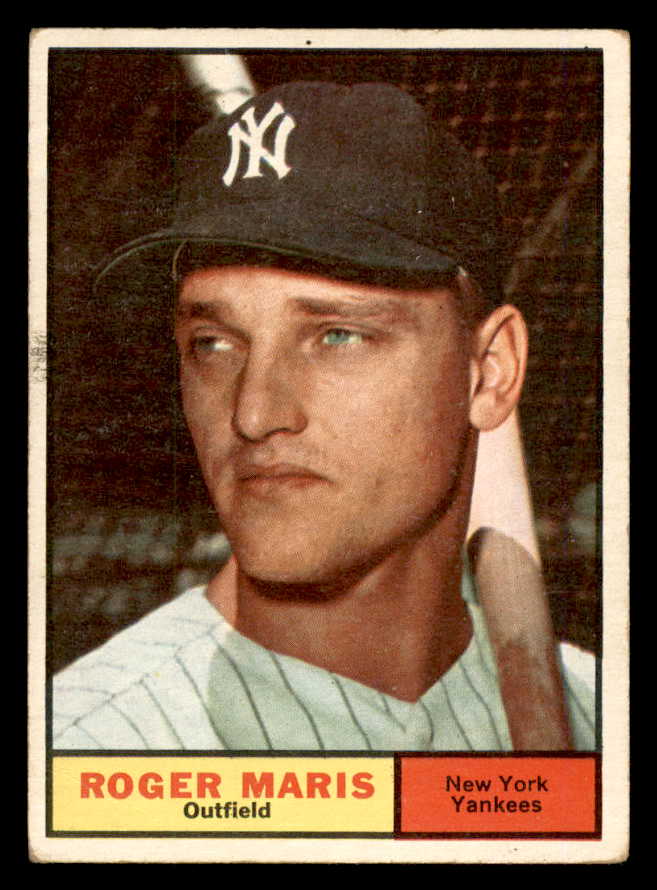 1961 Topps Baseball #002 Roger Maris Yankees VG 540366