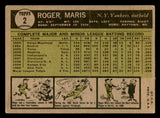 1961 Topps Baseball #002 Roger Maris Yankees VG 540366