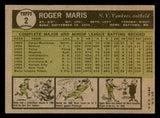 1961 Topps Baseball #002 Roger Maris Yankees VG-EX 540367