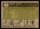 1961 Topps Baseball #002 Roger Maris Yankees VG-EX 540368