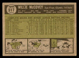 1961 Topps Baseball #517 Willie McCovey Giants FR-GD 540370