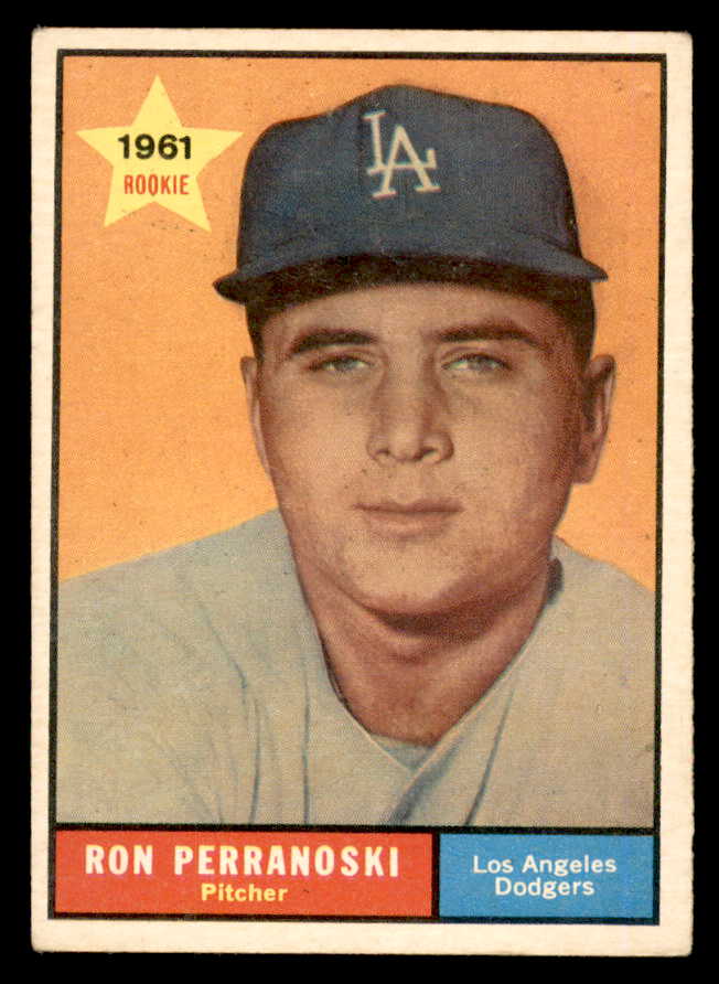 1961 Topps Baseball #545 Ron Perranoski Dodgers EX 540377