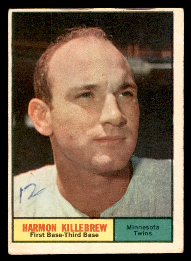 1961 Topps Baseball #080 Harmon Killebrew Twins FR-GD 540384