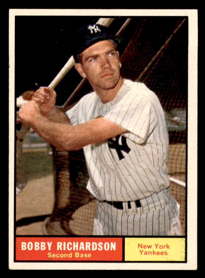 1961 Topps Baseball #180 Bobby Richardson Yankees EX-MT 540385