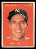 1961 Topps Baseball #471 Phil Rizzuto MVP Yankees VG 540388