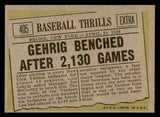 1961 Topps Baseball #405 Lou Gehrig Yankees EX-MT 540393