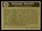 1961 Topps Baseball #576 Roger Maris A.S. Yankees VG-EX 540398