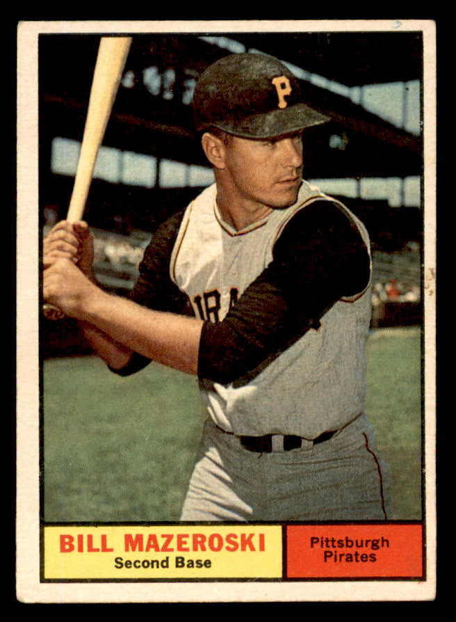 1961 Topps Baseball #430 Bill Mazeroski Pirates EX 540399