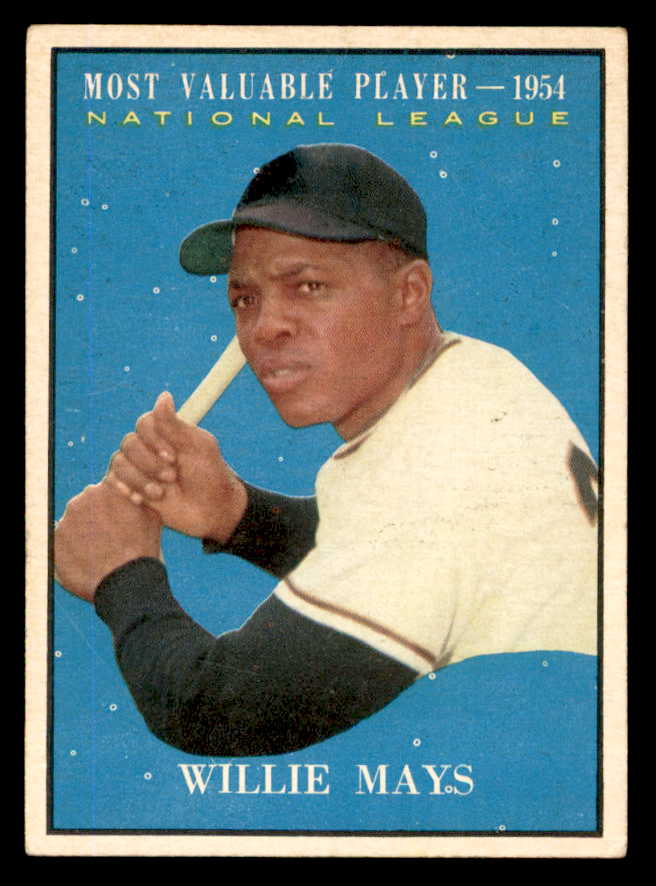 1961 Topps Baseball #482 Willie Mays MVP Giants VG-EX 540402