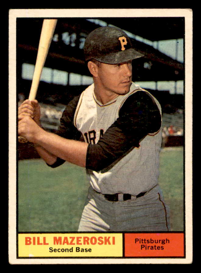 1961 Topps Baseball #430 Bill Mazeroski Pirates EX 540406