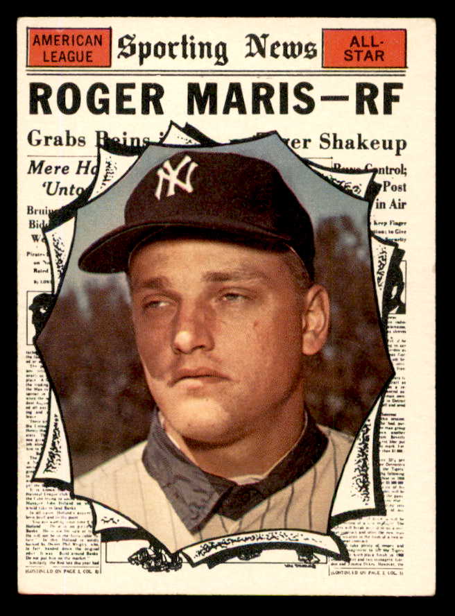 1961 Topps Baseball #576 Roger Maris A.S. Yankees EX 540409