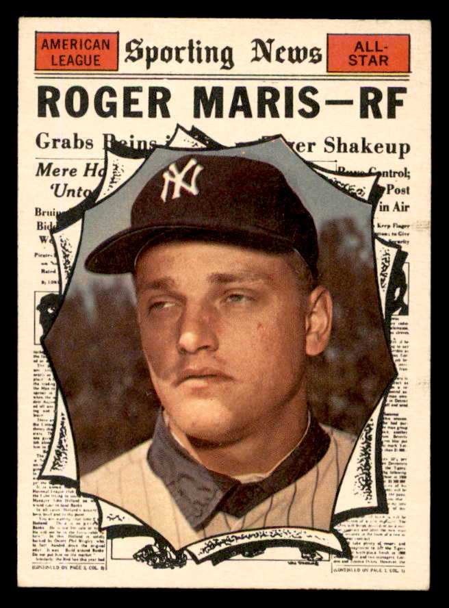 1961 Topps Baseball #576 Roger Maris A.S. Yankees EX 540410
