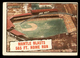 1961 Topps Baseball #406 Mickey Mantle IA Yankees VG-EX 540412