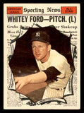 1961 Topps Baseball #586 Whitey Ford A.S. Yankees VG 540420