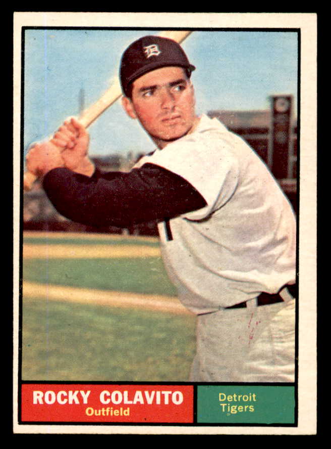1961 Topps Baseball #330 Rocky Colavito Tigers EX-MT 540426
