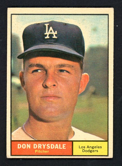1961 Topps Baseball #260 Don Drysdale Dodgers VG-EX 540431