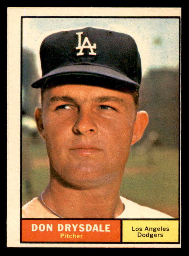 1961 Topps Baseball #260 Don Drysdale Dodgers VG-EX 540432