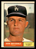 1961 Topps Baseball #260 Don Drysdale Dodgers VG-EX 540432