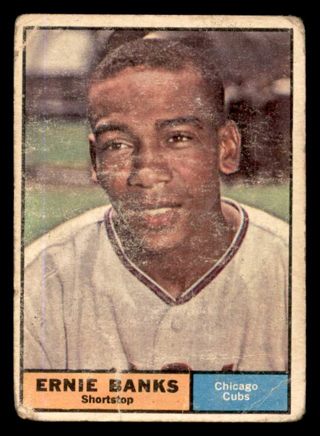 1961 Topps Baseball #350 Ernie Banks Cubs FR-GD 540437