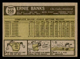 1961 Topps Baseball #350 Ernie Banks Cubs EX 540438