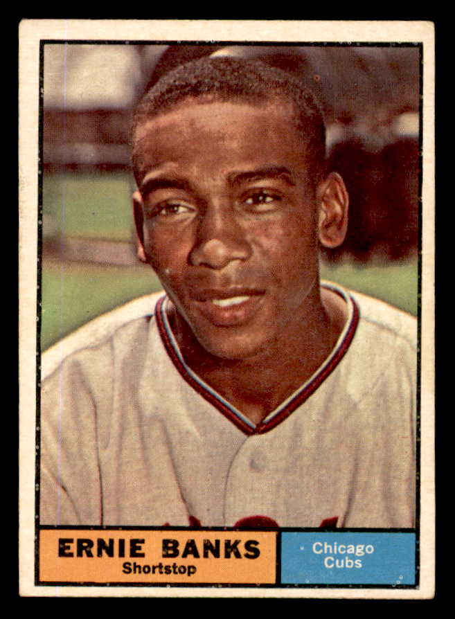 1961 Topps Baseball #350 Ernie Banks Cubs EX+/EX-MT 540439