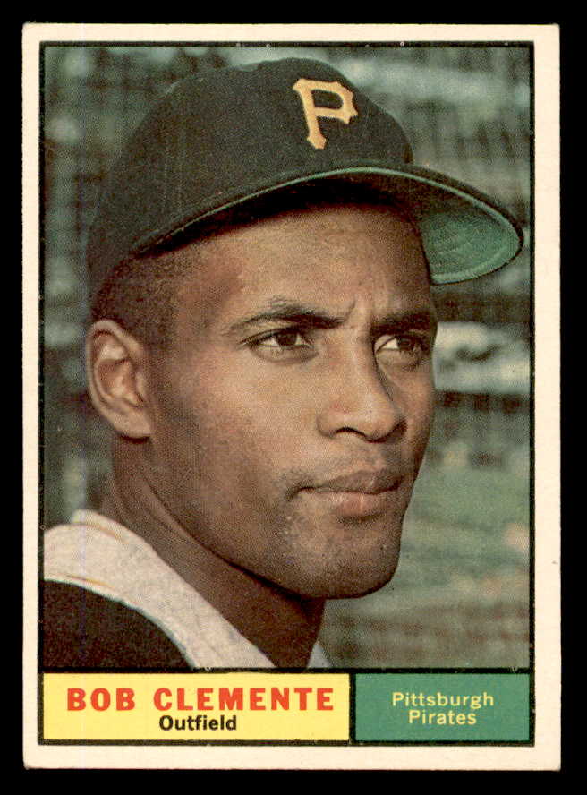 1961 Topps Baseball #388 Roberto Clemente Pirates EX 540442