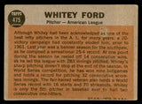 1962 Topps Baseball #475 Whitey Ford A.S. Yankees VG-EX 540447