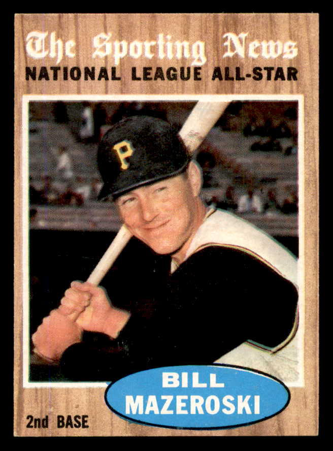 1962 Topps Baseball #391 Bill Mazeroski A.S. Pirates NR-MT 540450