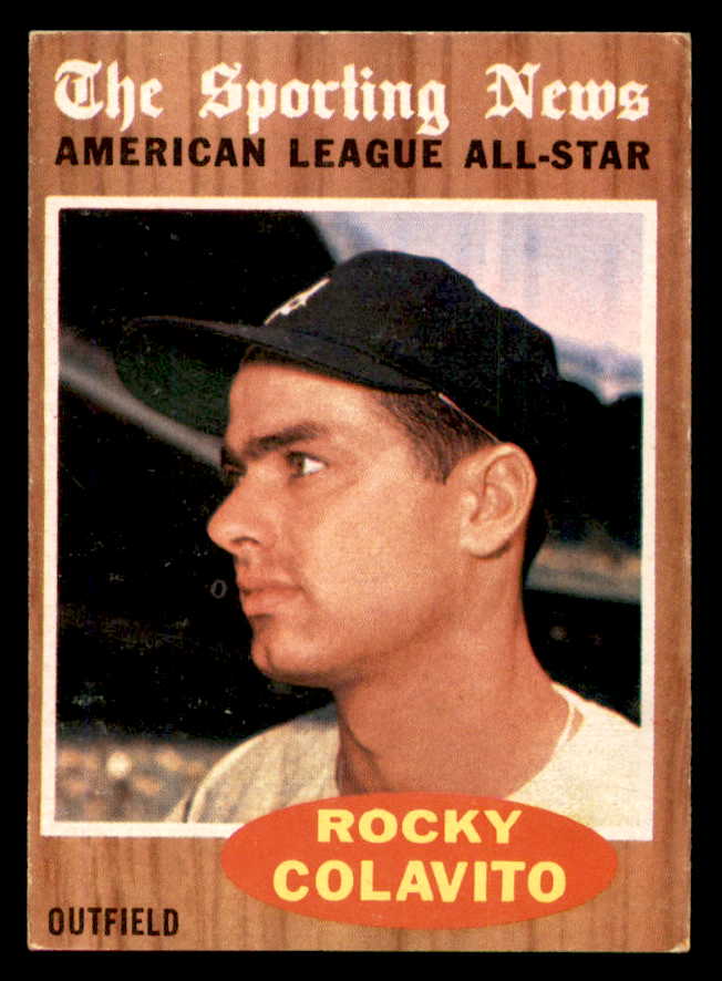 1962 Topps Baseball #472 Rocky Colavito A.S. Tigers EX+/EX-MT 540457