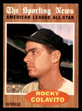 1962 Topps Baseball #472 Rocky Colavito A.S. Tigers EX+/EX-MT 540457