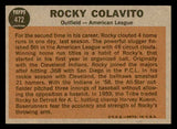 1962 Topps Baseball #472 Rocky Colavito A.S. Tigers EX+/EX-MT 540457