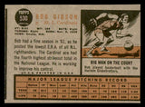 1962 Topps Baseball #530 Bob Gibson Cardinals VG 540461