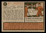 1962 Topps Baseball #085 Gil Hodges Mets VG-EX 540471