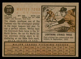 1962 Topps Baseball #310 Whitey Ford Yankees VG-EX 540476