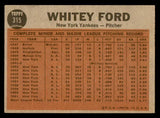 1962 Topps Baseball #315 Whitey Ford IA Yankees VG-EX 540478