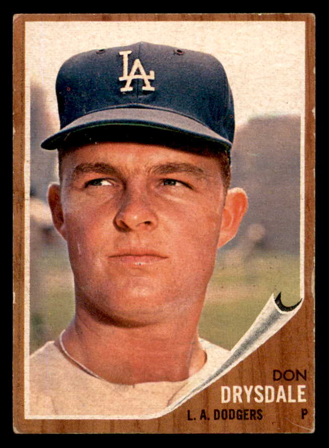 1962 Topps Baseball #340 Don Drysdale Dodgers VG-EX 540481