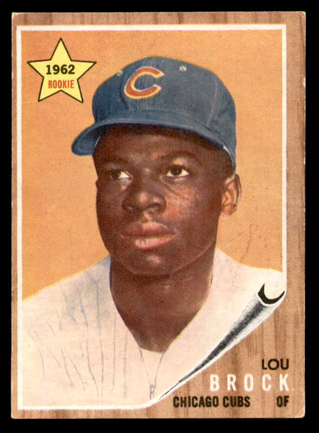 1962 Topps Baseball #387 Lou Brock Cubs VG-EX 540485