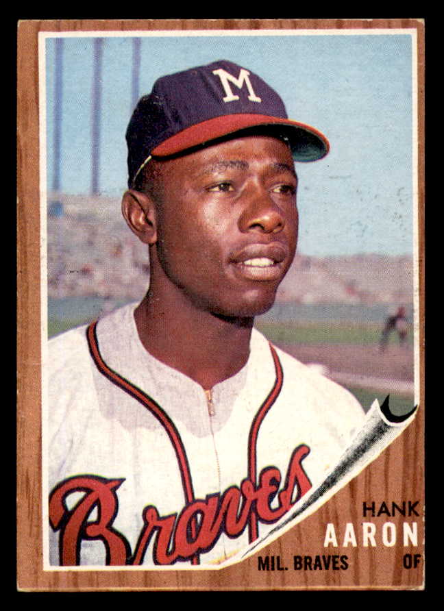 1962 Topps Baseball #320 Hank Aaron Braves VG-EX 540492