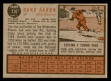 1962 Topps Baseball #320 Hank Aaron Braves VG-EX 540492