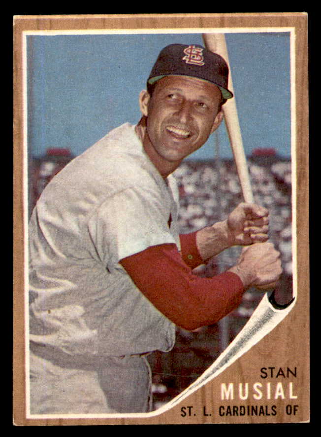 1962 Topps Baseball #050 Stan Musial Cardinals EX 540495