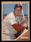 1962 Topps Baseball #050 Stan Musial Cardinals EX 540495