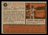 1962 Topps Baseball #030 Eddie Mathews Braves EX 540498