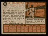 1962 Topps Baseball #030 Eddie Mathews Braves EX 540499