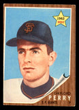 1962 Topps Baseball #199 Gaylord Perry Giants VG-EX 540500
