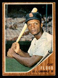 1962 Topps Baseball #590 Curt Flood Cardinals EX 540504